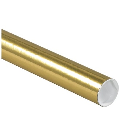 Bsc Preferred 2 x 20'' Gold Tubes with Caps, 50PK P2020GO